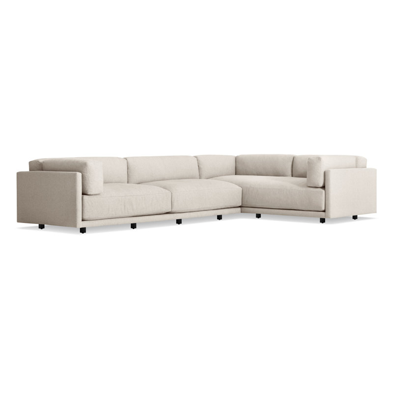 Sunday Sectional, Right Hand Facing, Sanford Natural Linen