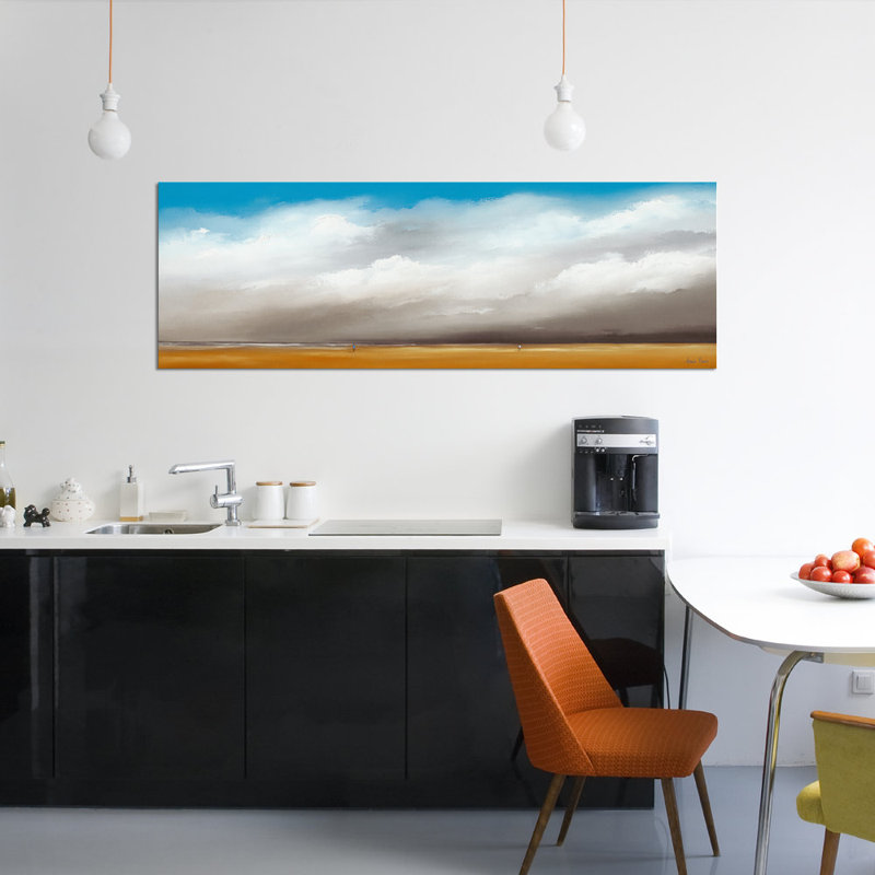 « clouds iii », impression sur toile, H 16 po x l 48 po x P 1,5 po, Toile tendue