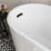 47'' x 27'' Freestanding Soaking Acrylic Bathtub with Side Drain