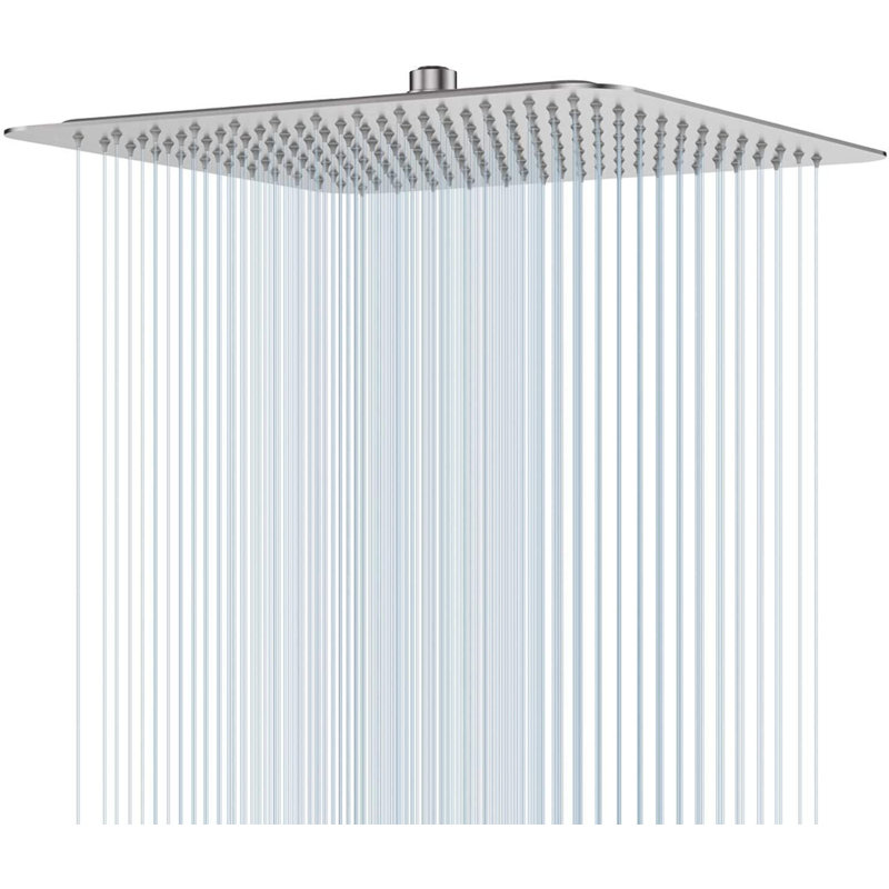 Pomme de douche fixe Rain, Nickel brossé