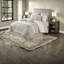 Ensemble de literie pour grand lit de luxe 8 pièces en polyester doux avec motif damassé rosé pour un style de chambre à coucher élégant
