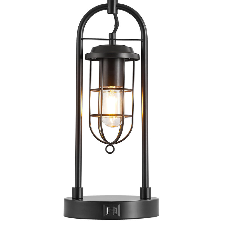 Jasper-John 26'' Bronze Table Lamp USB