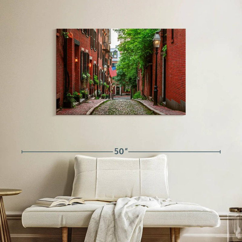 Sireci Boston Acorn Street, 26" H x 39" W