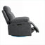 Détente dans le salon: fauteuil coulissant inclinable électrique multifonction en lin gris doux avec pivot de 270 degrés