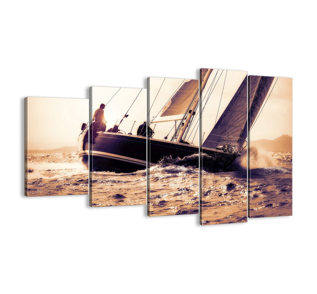 5-tlg. Leinwandbilder-Set - Fotografie „Sail, Sailor”