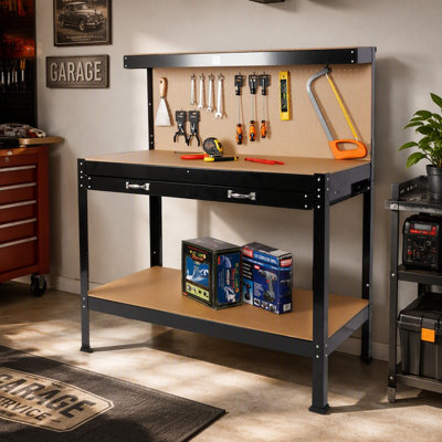 Banc de rangement en acier Adelynne