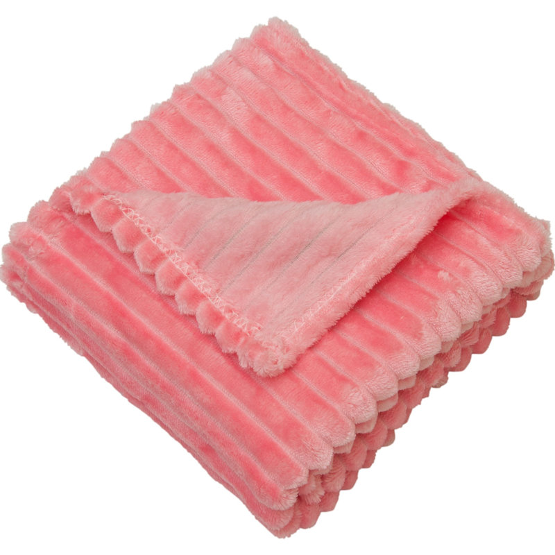 Couverture en flanelle ultra-douce, Rose