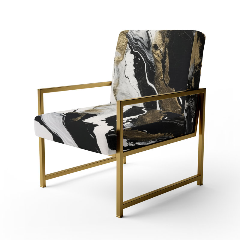 Fauteuil d'appoint Creel, Doré