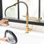 Robinet de purificateur d'eau de cuisine, robinet rétractable, or noir et nickel, approche d'alimentation indépendante pour robinet de cuisine, filtre, antirouille