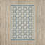 Bleu géométrique Tapis décoratif-21412027