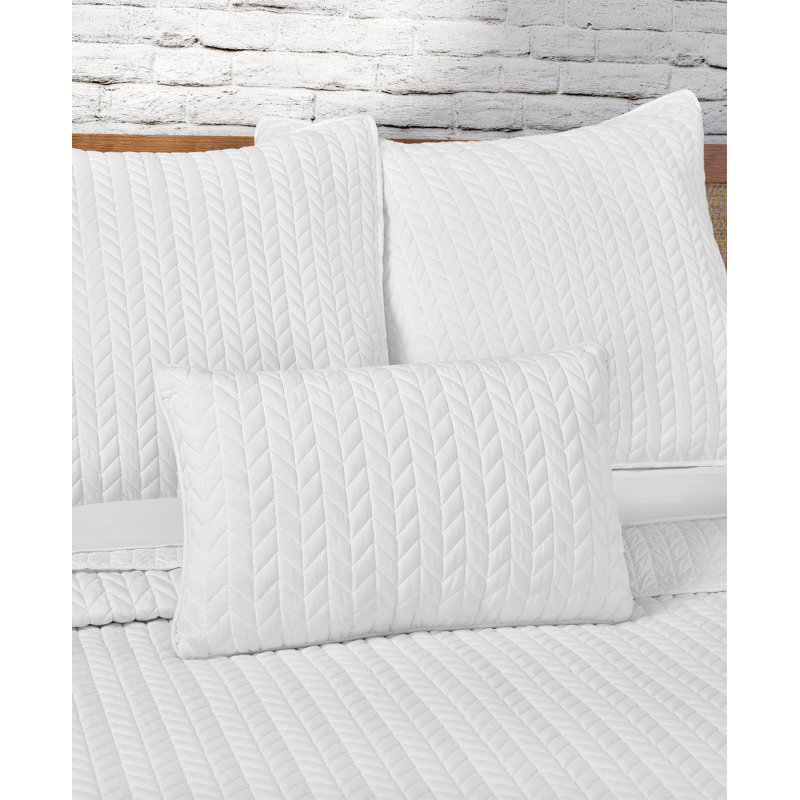 Coussin Cabo, Blanc, Rectangulaire