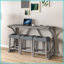 Table basse industrielle 4 pièces Ensemble de chaises, peu encombrant, facile à nettoyer pour la cuisine et le salon-1901788069
