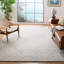 Tapis argent / ivoire en laine touffetée à la main Leyla-1037091271