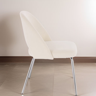 Chaise parsons en velours Yori