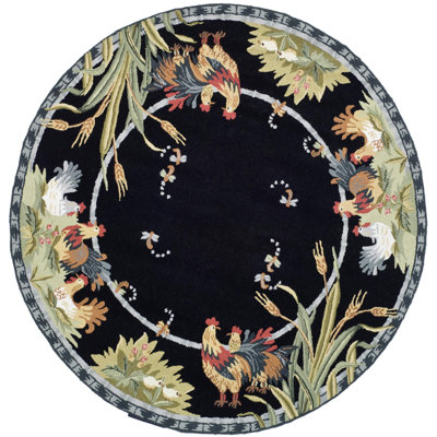 Kinchen Hand Hooked Wool Oriental Rug