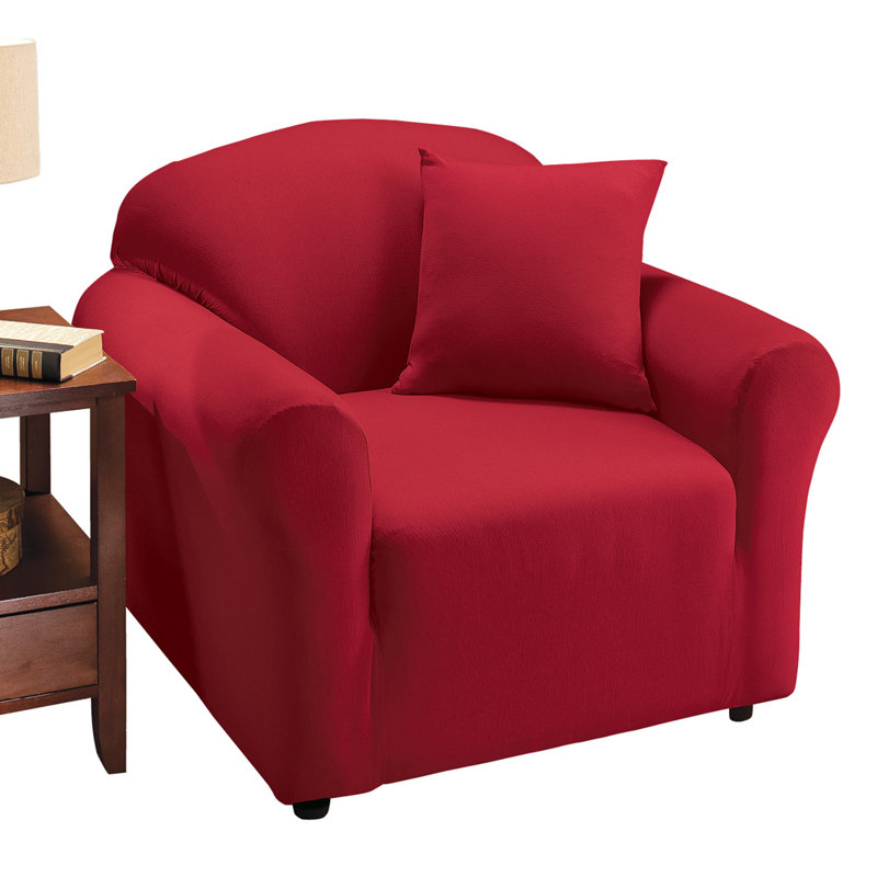 Housse pour fauteuil à coussins en T, Rouge