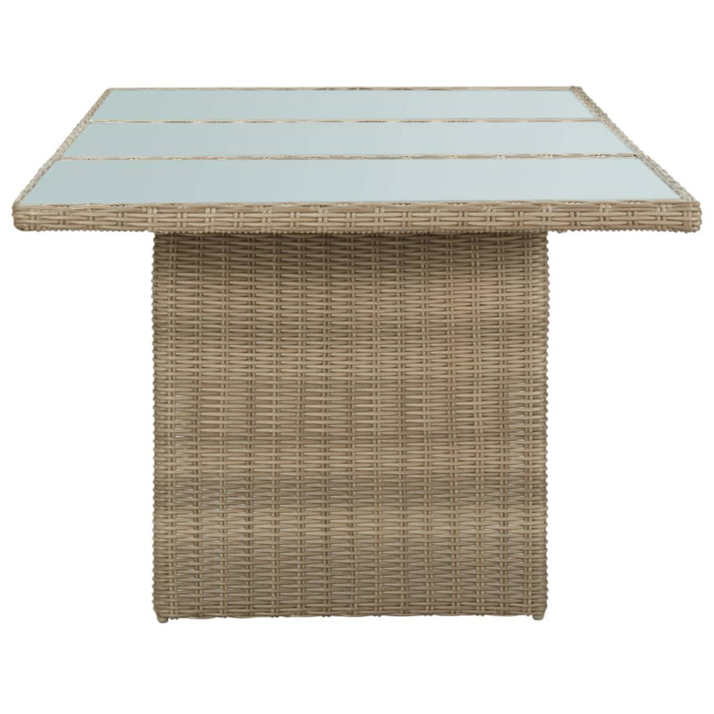 Alt Rattan Dining Table, Transparent, Mix Grey