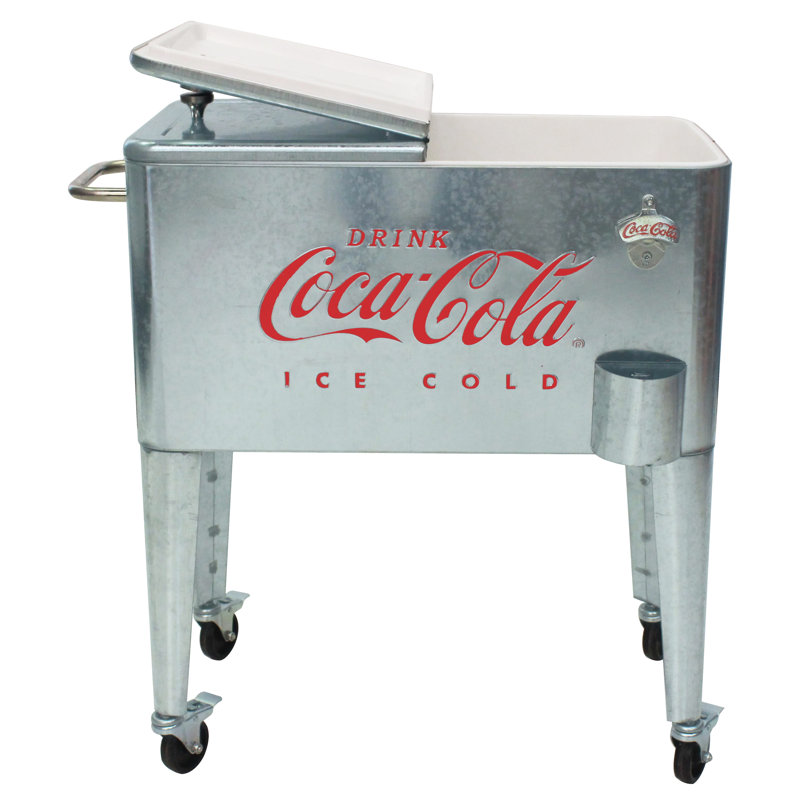 60 pte Glacière galvanisée Coca-Cola