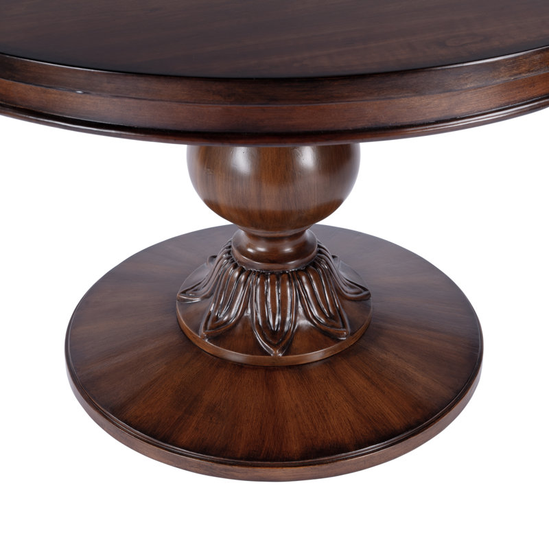 Ariyannah 48" Pedestal Dining Table, Antique Cherry