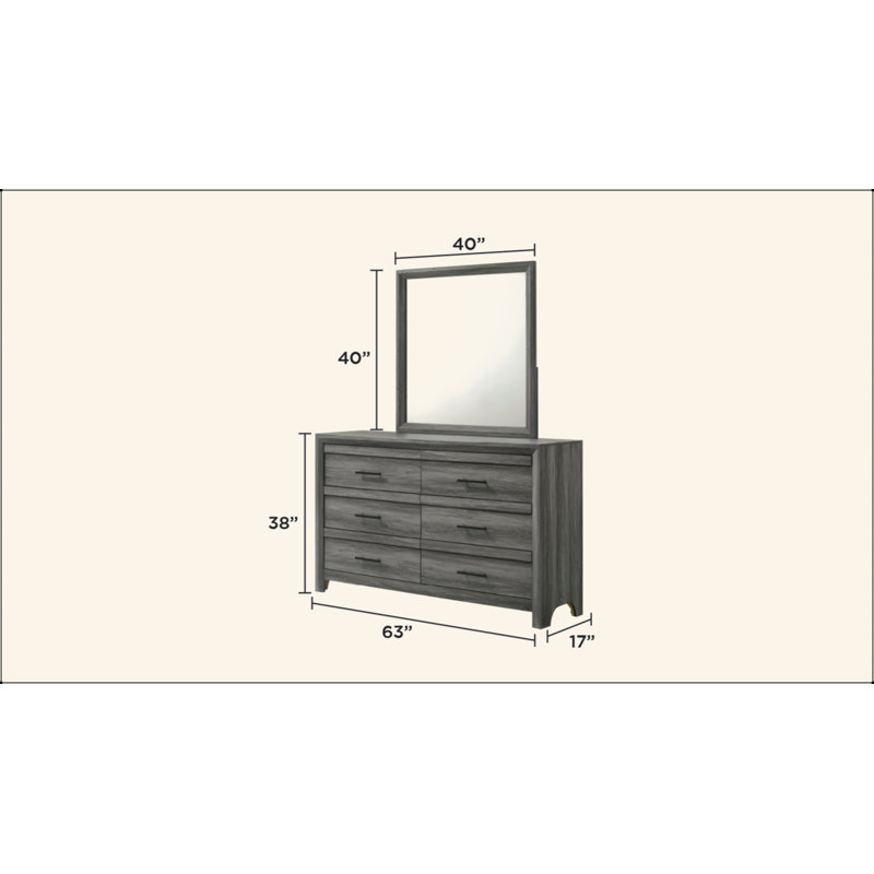 Modern Style Mirror Made With Wood In Grey, 39.57" x 39.57", Grey