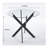 Round Dining Table with cross metal leg and tempered glass-2095775445-2103568127-2094063322