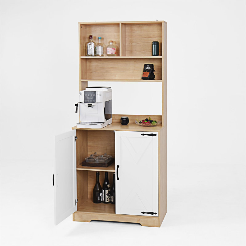 Armoire de cuisine autoportante avec tablettes