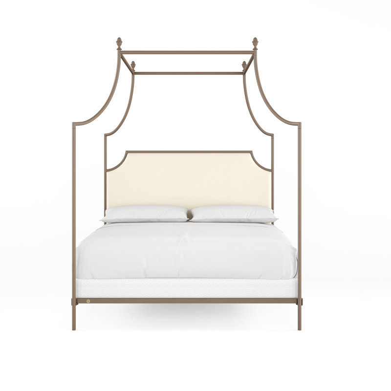 337 Flying Arch Canopy Bed | Complete Canopy, Bronze/Beige, King