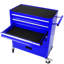 Chariot bleu à 4 outils avec roulettes. Structure robuste en acier laminé à froid. Finition thermolaquée. Tiroirs sans soudure. 4 tiroirs, 2 freins, 2 sans rangement spacieux. 24,46 x 13 x 29,72, 4 tiroirs multifonctionnels-862201138