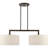 Aleksis 2-Light Linear Pendant with Linen Drum Shades-630471622