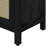 Bohemian Style Rattan Buffet Storage Cabinet with Solid Wood Frame, Push-to-Open Design-2027855632