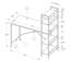 Bureau d'ordinateur à 4 tablettes Nembus-785177466