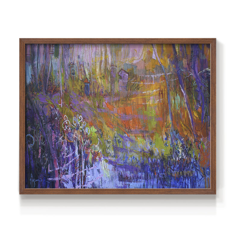 Nocturn in the Secret -Framed Print - Restickable, Noyer, H 22 po x l 28 po