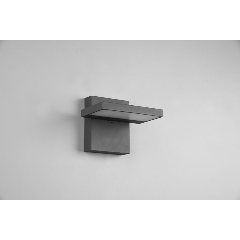 Locksly Black Integrated LED Outdoor Flush Mount