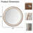Wooden Farmhouse Round Wall Mirror