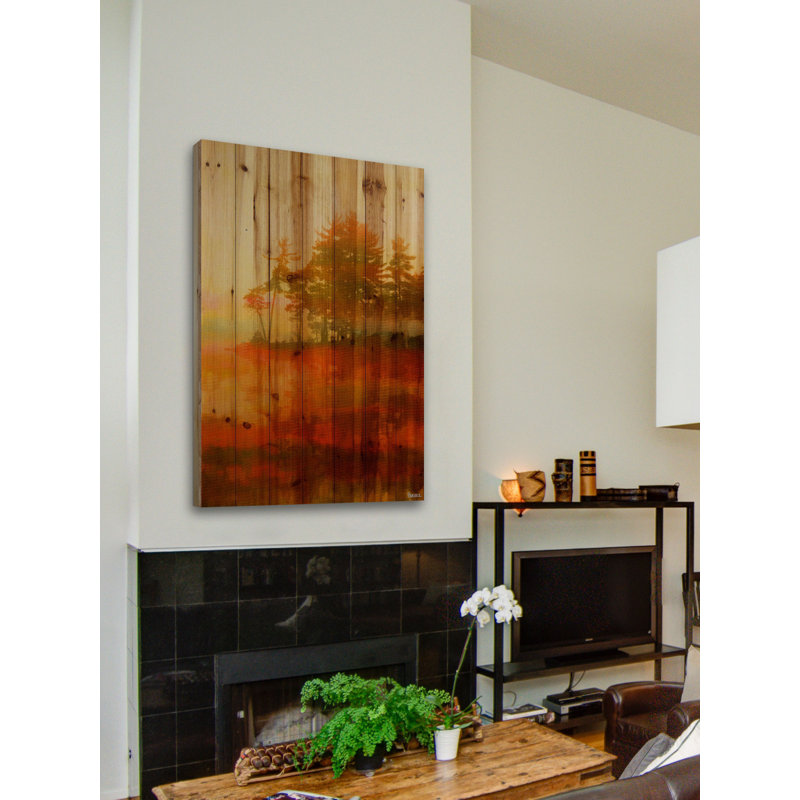 « kamloops »-reproduction de photo sur bois, H 24 po x l 16 po x P 1,5 po