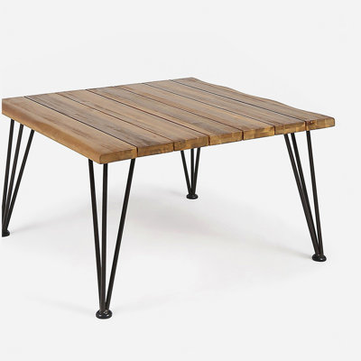 TABLE DE CAFÉ ZION INDUSTRIAL BOIS ET MÉTAL