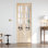 Porte pliante en verre et bois massif 8-Lite avec trousse de quincaillerie d'installation