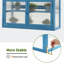 35.4" W x 14.6" D 2-Tier Wooden Cold Frame Garden Greenhouse-22812969