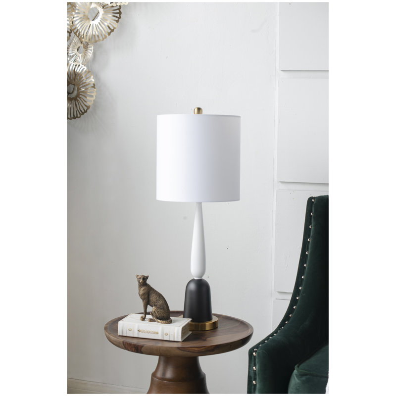 Lampe de table en métal 11 x 11 x 30,2 po