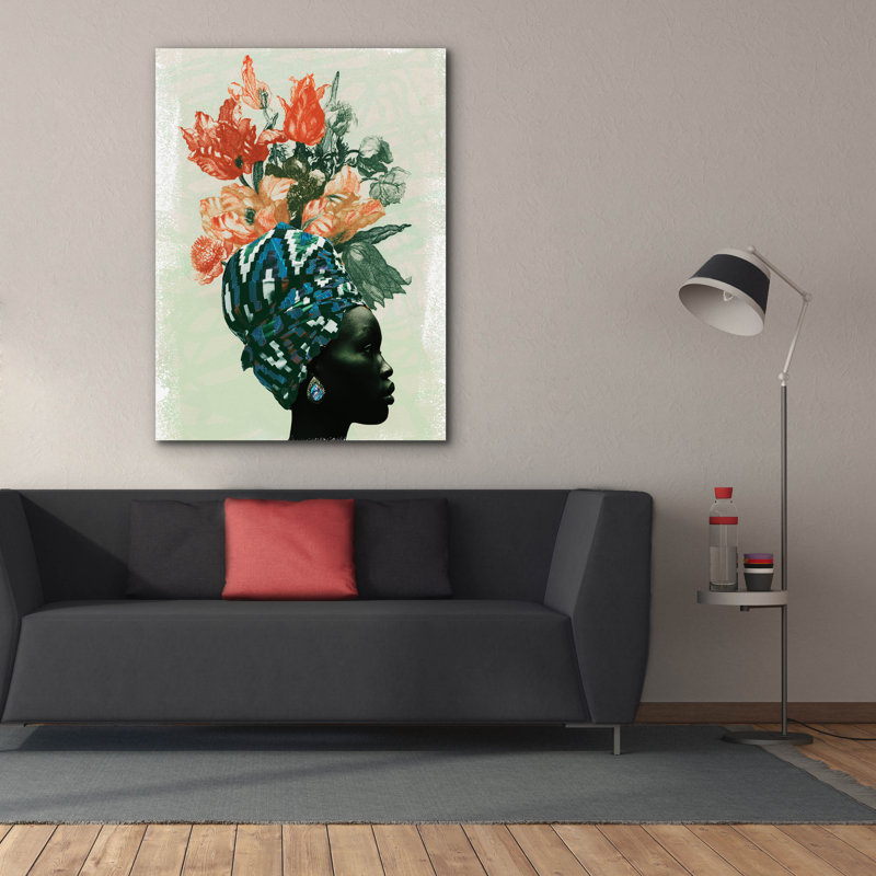  «Black And Bloom 3» par NUMA Art, art mural sur toile, 40 po x 54 po, H 54 po x l 40 po
