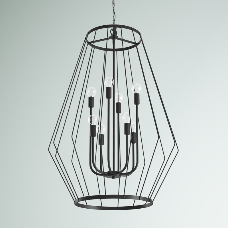 Lustre géométrique à 8 lumières Drift