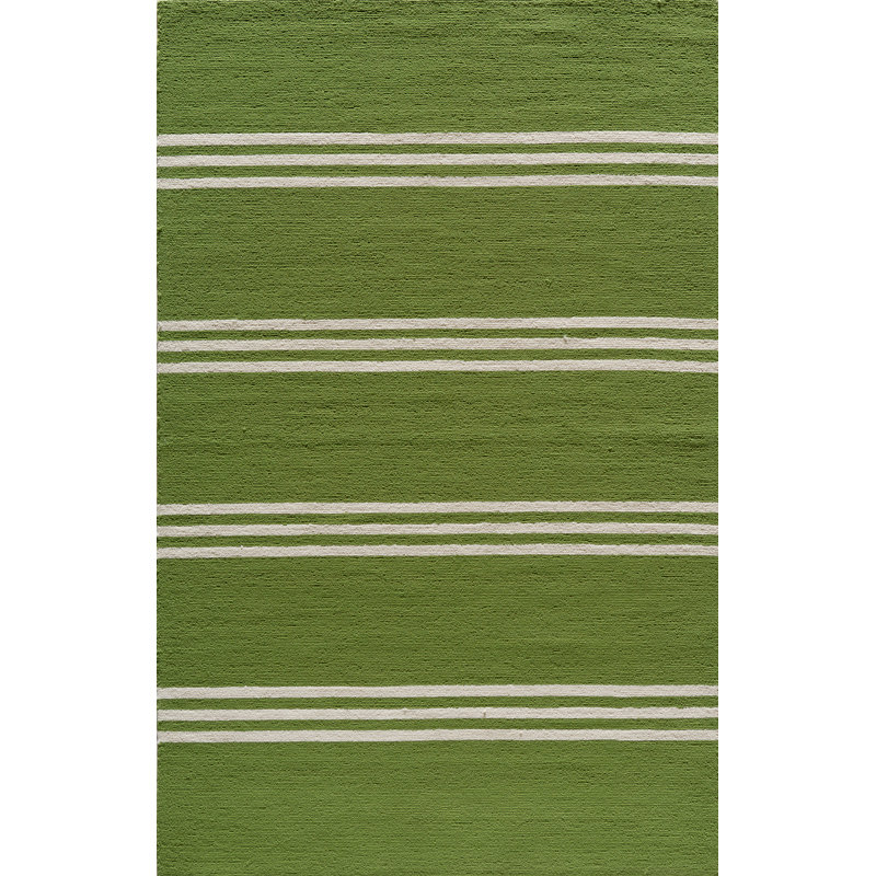 Amsterdam Hand-Woven Lime Tapis, 3'9" x 5'9"