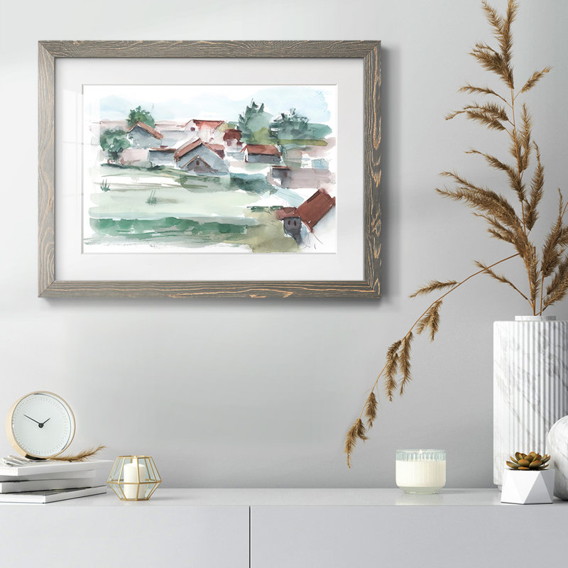 " Valley Farm I ", Gris, H 26 po x l 38 po x P 1,5 po