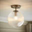 Springlake Glass Semi Flush Mount-1169599768