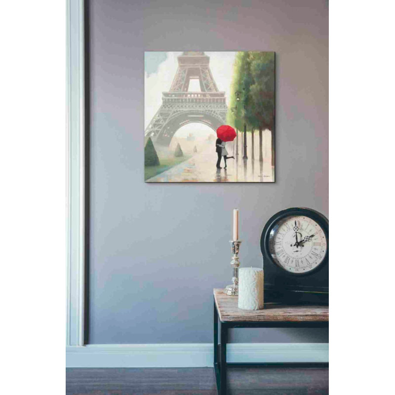 «Paris Romance II» par Marco Fabiano, art mural sur toile, H 18 po x l 18 po x P 0,75 po