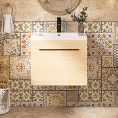 23.6'' Single Bathroom Vanity With Resin Top