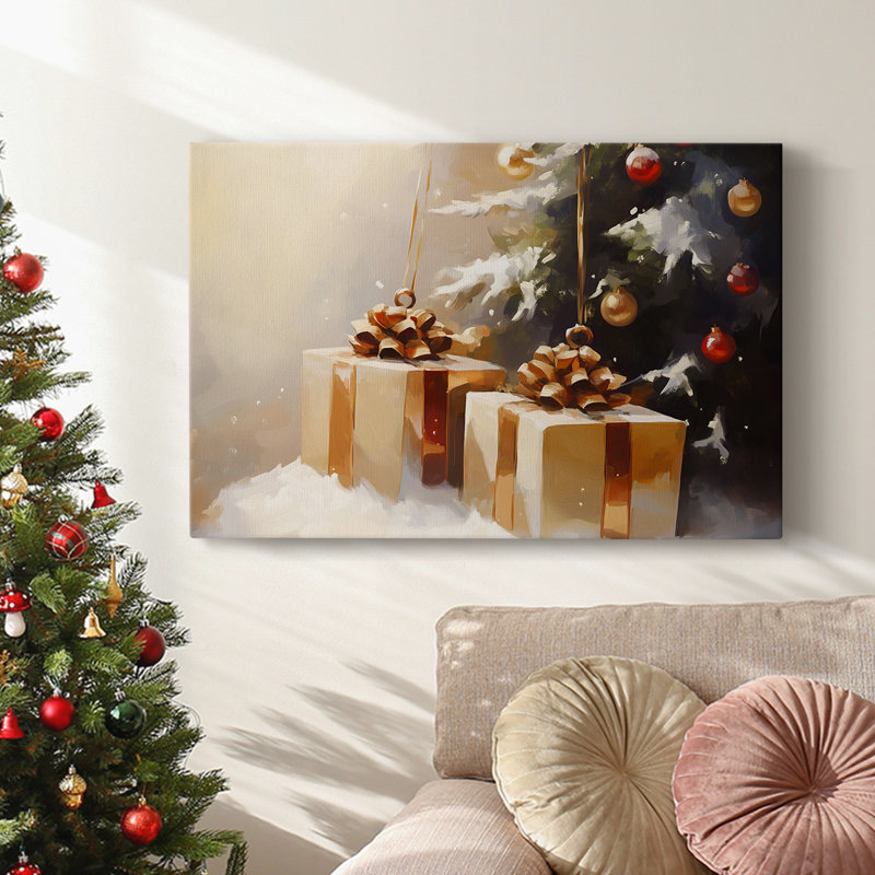 Art des Fêtes de Noël - Toile tendue avec châssis - Série 3-CLX, H 12 po x l 18 po