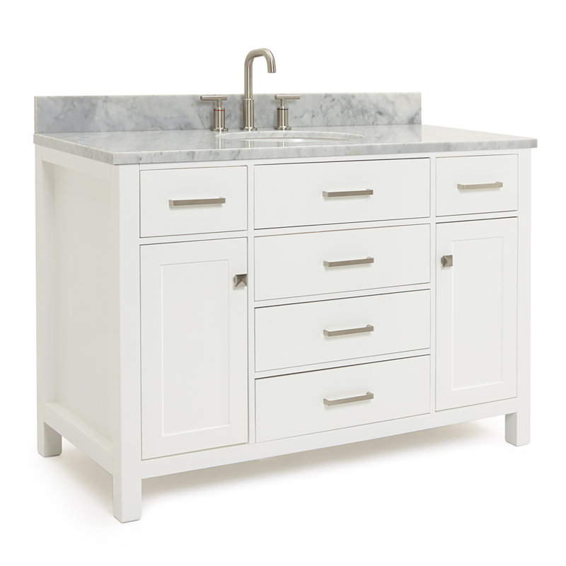 Ensemble de meuble-lavabo simple 49 po Aberdeenshire, Blanc