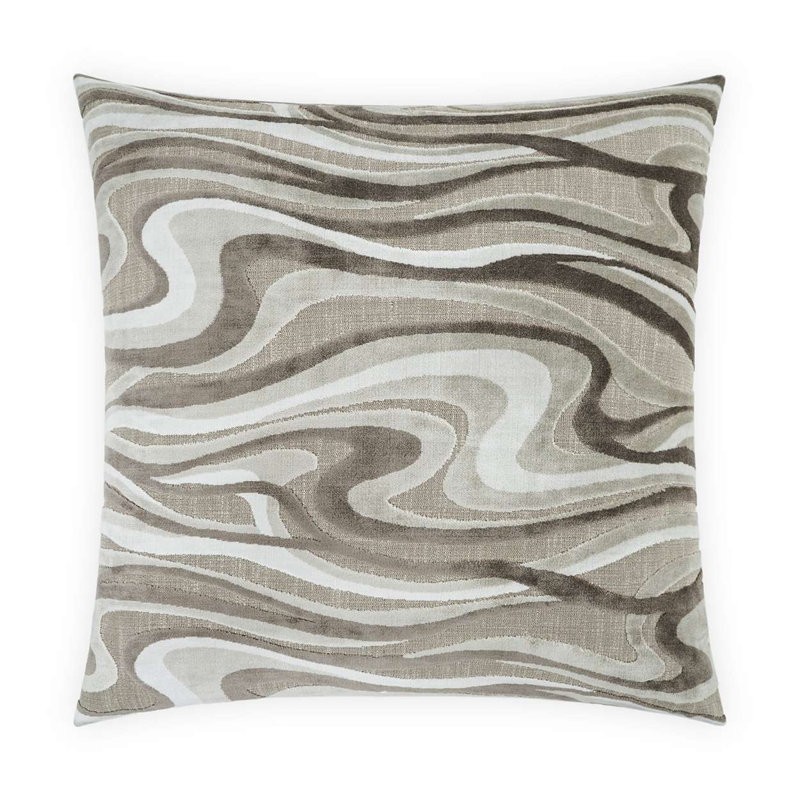 Sway Pillow Cover & Insert, Travertine, Square 22"