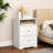 Large Nightstand Set With 2 Drawers And 1 USB Port, 2 Outlets and 1 Type-C Port-1811803458